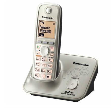 Panasonic เครื่องโทรศัพท์ไร้สาย 2.4GHz สีดำ/เงิน รุ่น KX-TG3711 Cordless Phone ราคาถูก โทรศัพท์บ้านแบบไร้สาย โทรศัพท์บ้าน ออฟฟิศ สำนักงาน ใช้ร่วมกับตู้