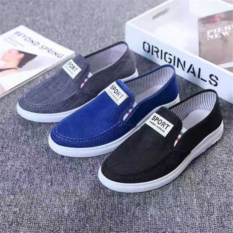 men's canvas shoesรองเท้าผ้าใบผู้ชายรองเท้าแฟชั่นสุภาพบุรุษรองเท้าทำงานรองเท้ากีฬารองเท้าผู้ชาย ราคา 49 บาท*ส่งฟรี