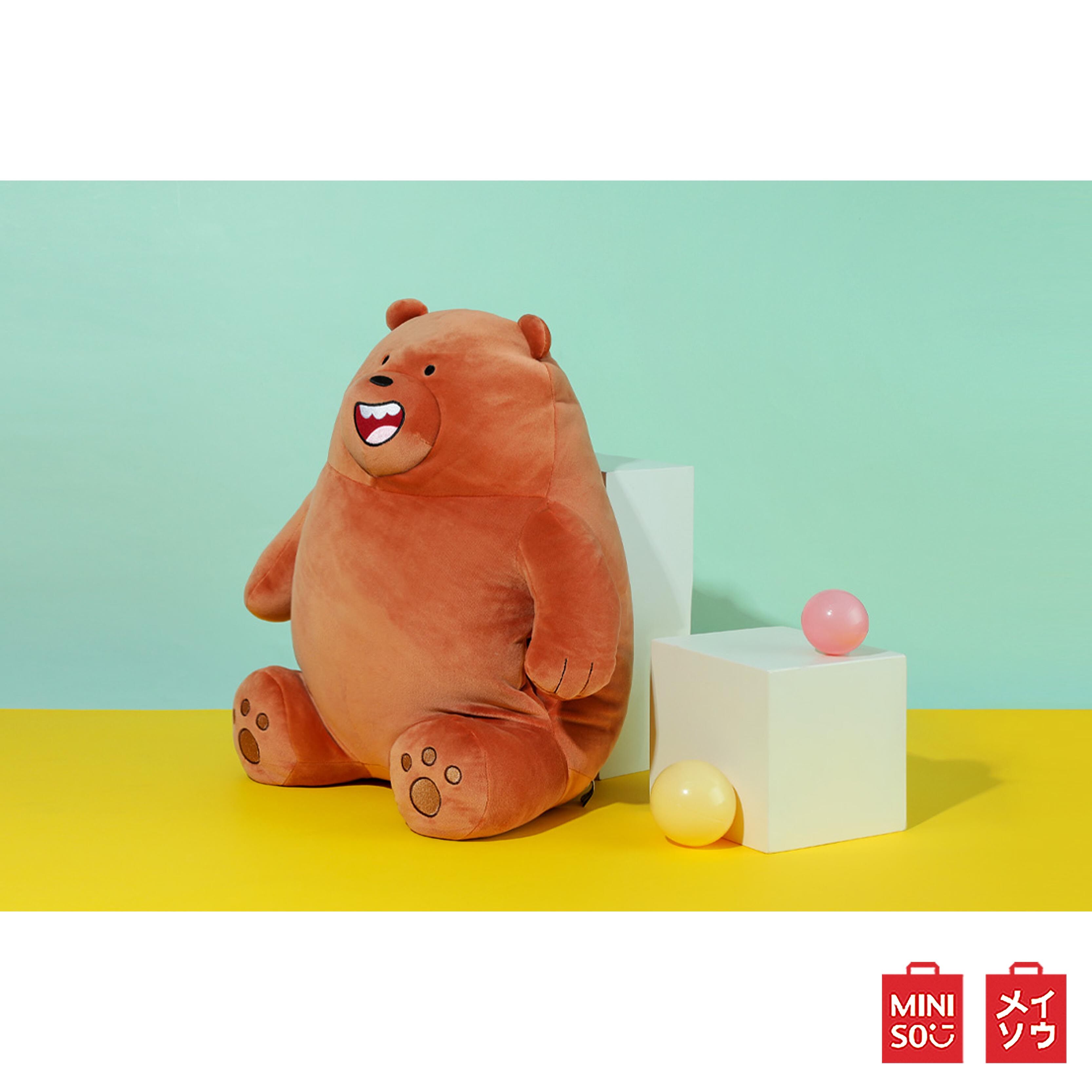 MINISO ตุ๊กตาหมอนข้างแบบนั่ง We Bare Bears