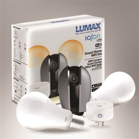 ชุดอุปกรณ์ Lumax Smart Home Wifi Set ใช้งานง่ายผ่านแอพมือถือ ราคา 2,590 บาท*ส่งฟรี