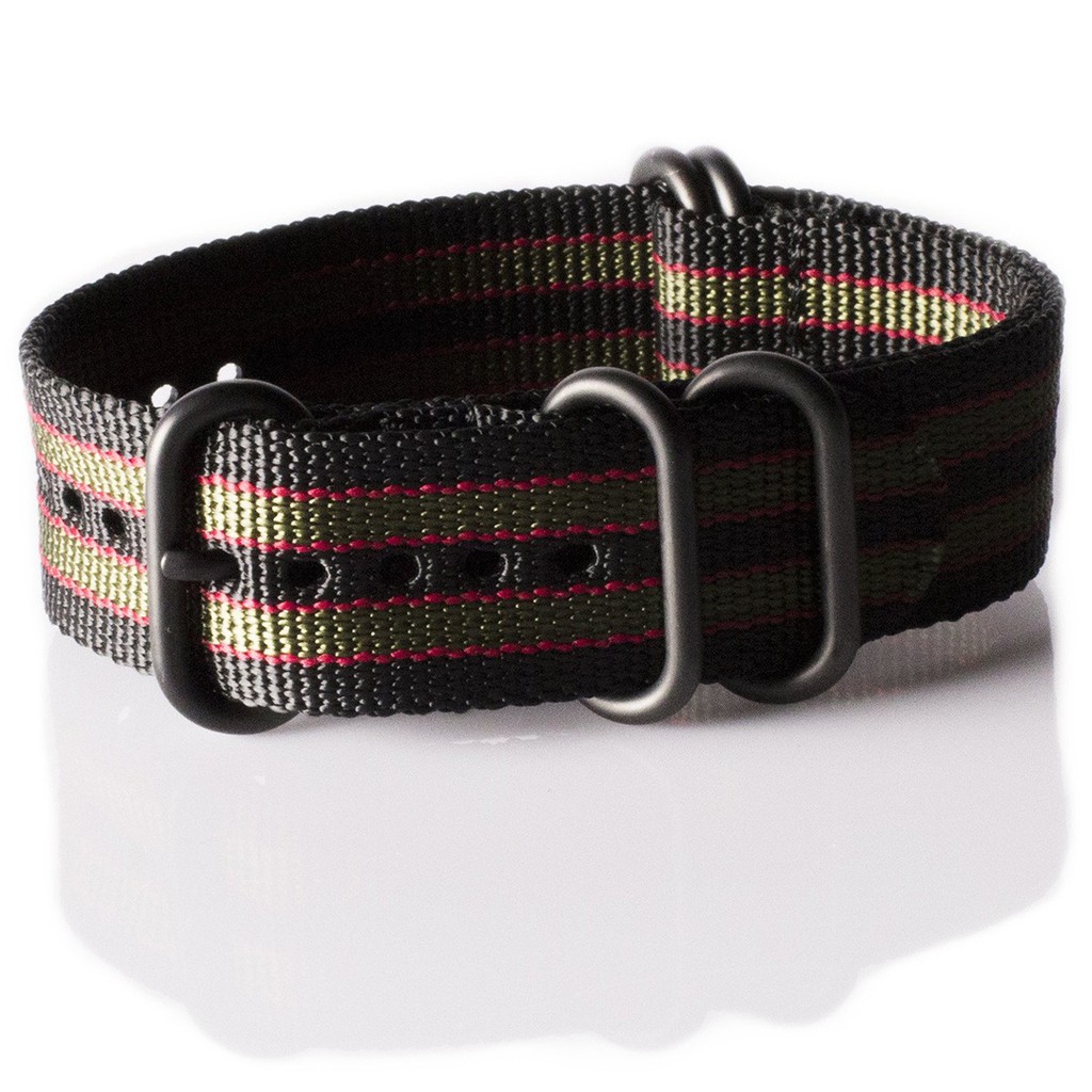 โปรโมชั่น สายนาโต้ zulu nato strap รุ่น pvd black red green ลดกระหน่ำ สายนาฬิกา สายนาฬิกาหนัง สายนาฬิกา smart watch สายนาฬิกา g shock สายนาฬิกา casio แท้