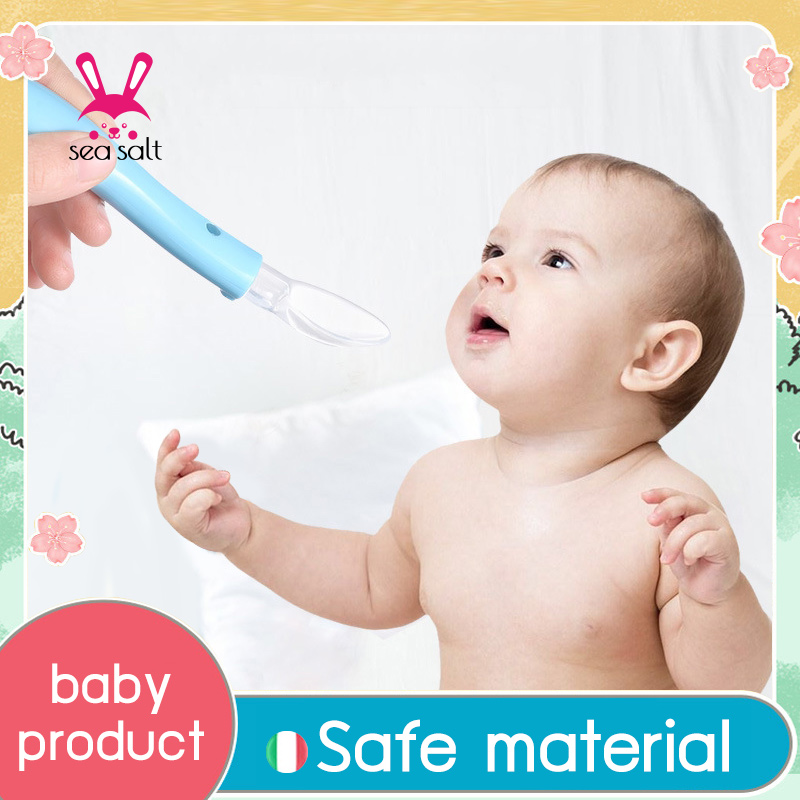 SEA ช้อนป้อนอาหารทารก ช้อนเด็ก ปลอดสาร BPA ปลายช้อนนิ่มไม่เป็นอันตราย Soft Tip Silicone Spoon