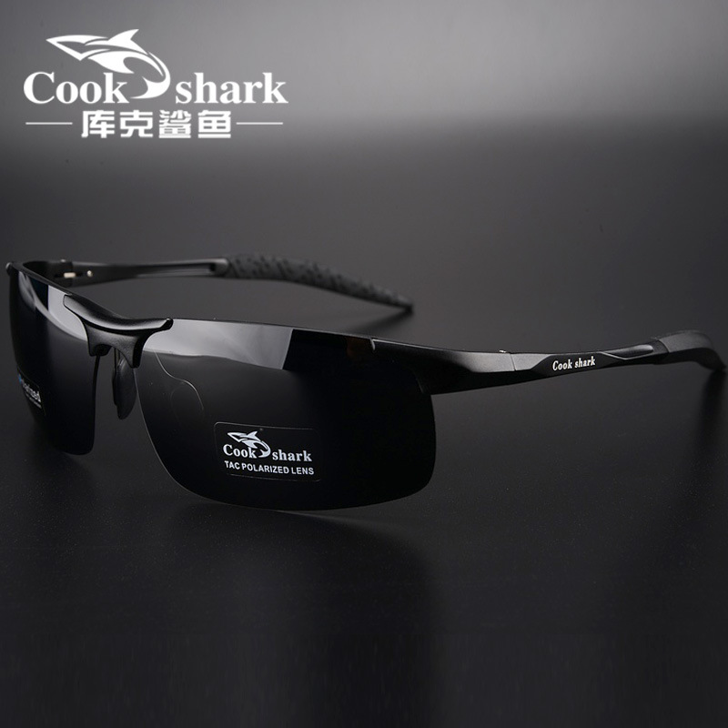 cookshark库克鲨鱼แว่นตากันแดดชาย กระจกpolarizerแว่นตาขับรถแว่นตากันแดดไหลบ่าเข้ามาของผู้คนชายแว่นตา