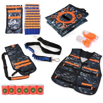 ชุดเสื้อกั๊ก กระเป๋า Elite Tactical Bullet Vest Target Pouch สำหรับNerf N-strike Elite Series Toy May 2018 - 2 ชุดเสื้อกั๊ก กระเป๋า Elite Tactical Bullet Vest Target Pouch สำหรับNerf N-strike Elite Series Toy - 2