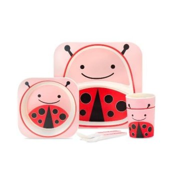 2561 JH6148-LadyBug Dinner Plate 5 Pcs - LadyBug
