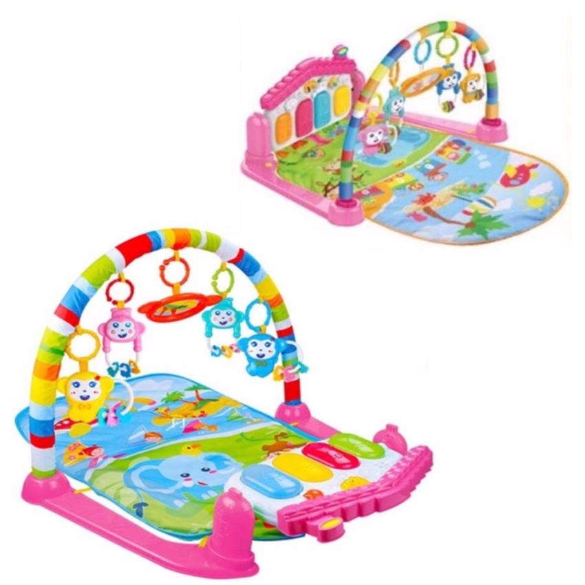 ดูภาพ Lookmee shop เพลยิมเปียโน Multifunction Piano Musical สีชมพู เพิ่มเติม Lookmee shop เพลยิมเปียโน Multifunction Piano Musical สีชมพู