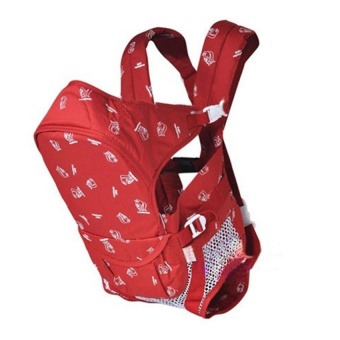 PAlight Multifunctional Comfort Baby Backpack Sling (Red) - intl