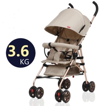 Portable Folding Folding Shock Proof Trolley for Baby Stroller 3.6KG - intl