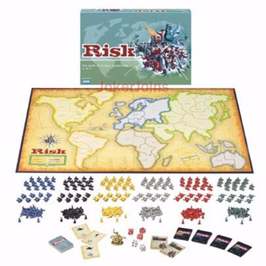 ดูภาพ RISK Board Game The Game of Global Domination English Edition for 2~6 Players for Christmas New Year Party - intl เพิ่มเติม RISK Board Game The Game of Global Domination English Edition for 2~6 Players for Christmas New Year Party - intl