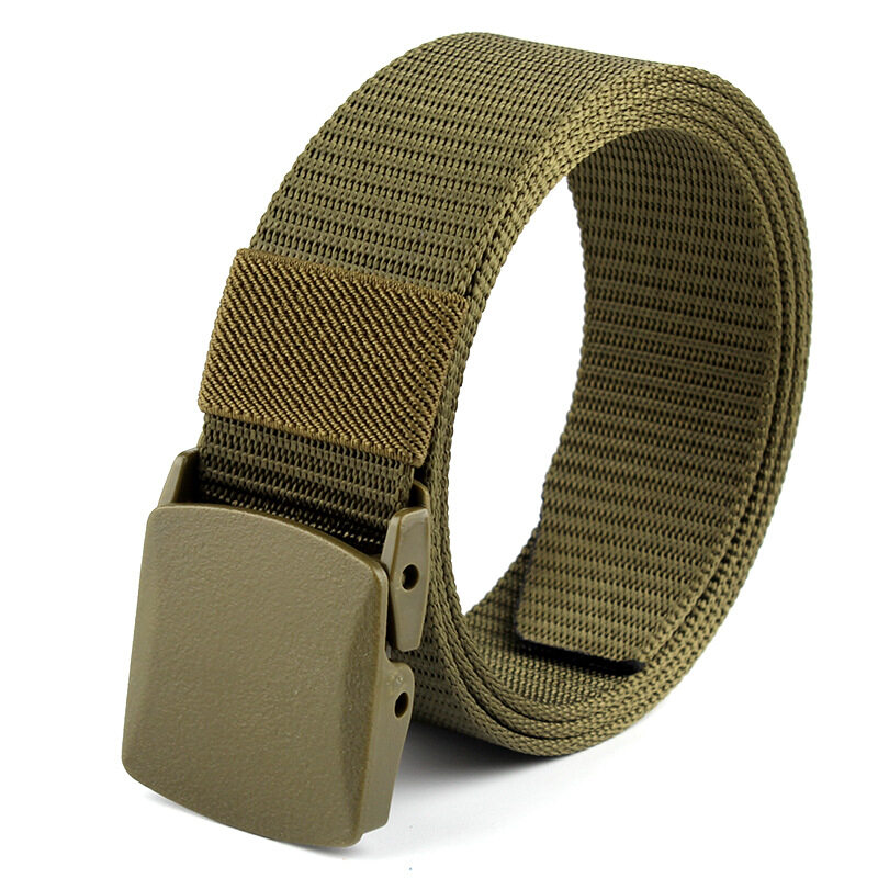 เข็มขัดยุทธวิธี เข็มขัดไนล่อน เข็มขัดทหาร/ตำรวจ/เดินป่า หัวพลาสติกแข็งอย่างดี สีพื้น ดำ/กรมท่า/เขียวขี้ม้า/กากี // Nylon Belt, Military Tactical Breathable Belt, fast pass through the airport security. Hard Plastic Buckle Black/Darkblue/Green/Khaki