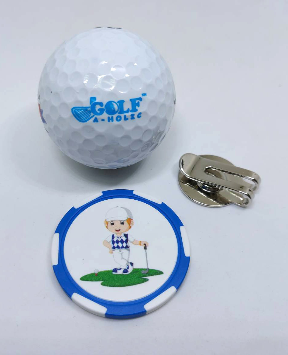 Golfaholic - Golf Ball Marker Casino Chip - กอล์ฟบอลมาร์คเกอร์ คาสิโนชิพ