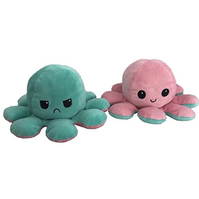 ตุ๊กตาปลาหมึก Reversible Flip octopus ตุ๊กตา ของเล่นของขวัญเด็ก พลิกกลับด้านปลาหมึก ตุ๊กตาสัตว์น่ารัก 4.8 HOT WAVE