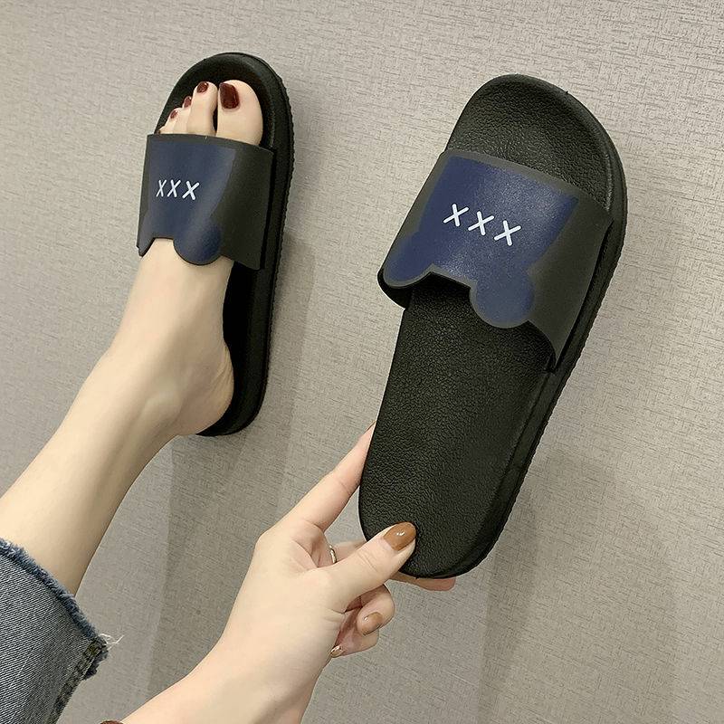 พร้อมส่ง รองเท้าแตะผู้หญิง (XXX) รองเท้าแตะยางพื้นนุ่มใส่สบาย （แนะนำให้ซื้อเพิ่ม1เบอร์)