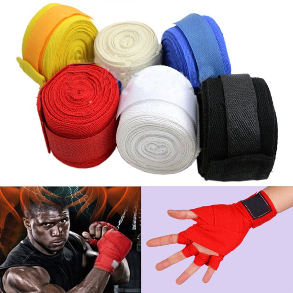 SIKOU30 Durable Hook Thumb Loop Cotton Fist Bandage Boxing Hand Wraps Wrist Protector Glove