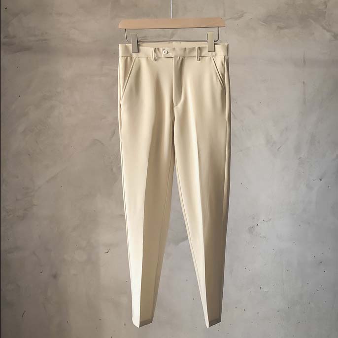 MNO.9 Fashion Men Slack Pants M211 กางเกงผู้ชาย กางเกงแสลคชาย กางเกง5ส่วนชาย กางเกงเกาหลีชาย ผ้าฝ้ายยืด กางเกงขายาวผู้ชาย กางเกงทำงานผู้ชาย