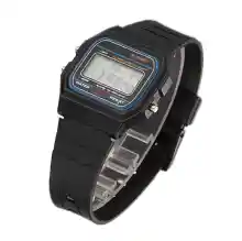 ภาพขนาดย่อของสินค้านาฬิกา นาฬิกาแฟชั่น SK-1134 นาฬิกาข้อมือผู้ชาย สายเรซิ่น รุ่น F-91W-Black(ราคาพิเศษ)
