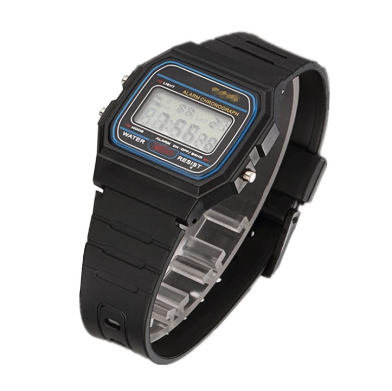 ราคาและรีวิวนาฬิกา นาฬิกาแฟชั่น SK-1134 นาฬิกาข้อมือผู้ชาย สายเรซิ่น รุ่น F-91W-Black(ราคาพิเศษ)