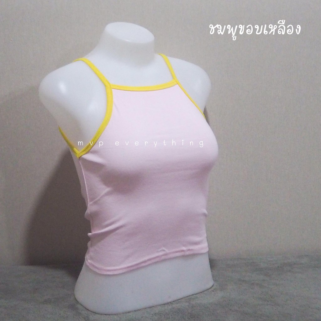 Hot สายเดี่ยววินเทจ ตัวละ 29฿ 4 ตัว 100฿ พร้อมส่ง เลื่อนดูสีด้านขวา