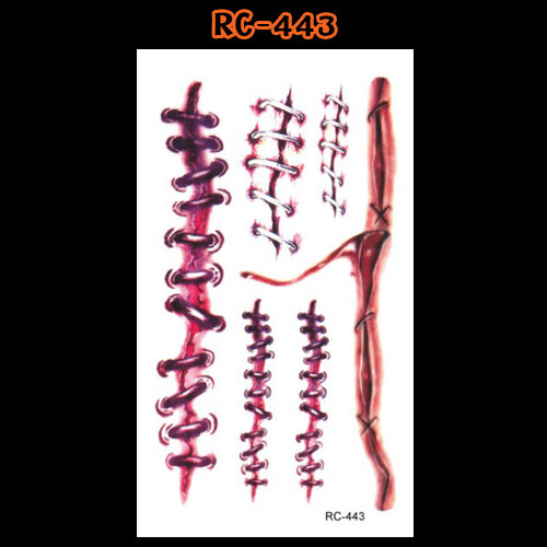 Tattoo Halloween สติ๊กทูรอยแผล แทททูฮาโลวีน SET2