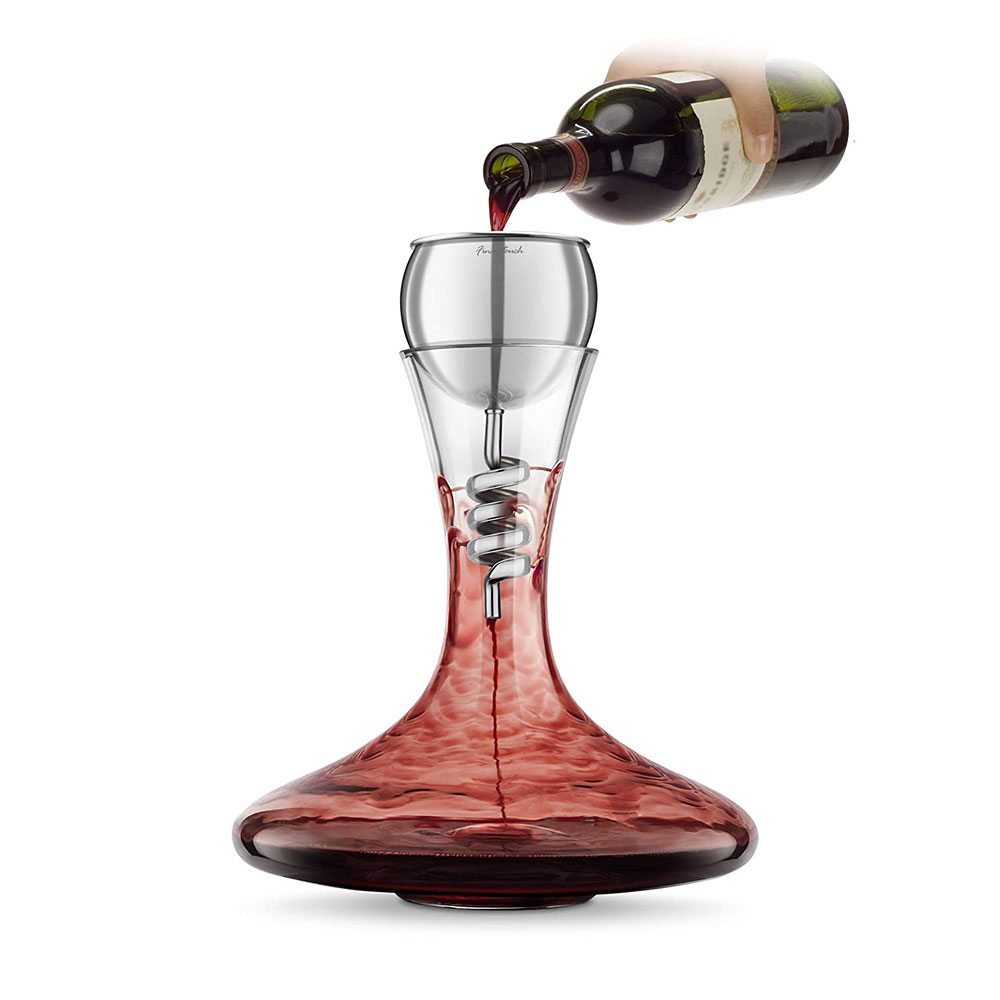 Final Touch Twister Aerating Decanter Stainless/Glass ชุดเหยือกใส่ไวน์ รุ่น WDA934 ราคา 3,990 บาท*ส่งฟรี