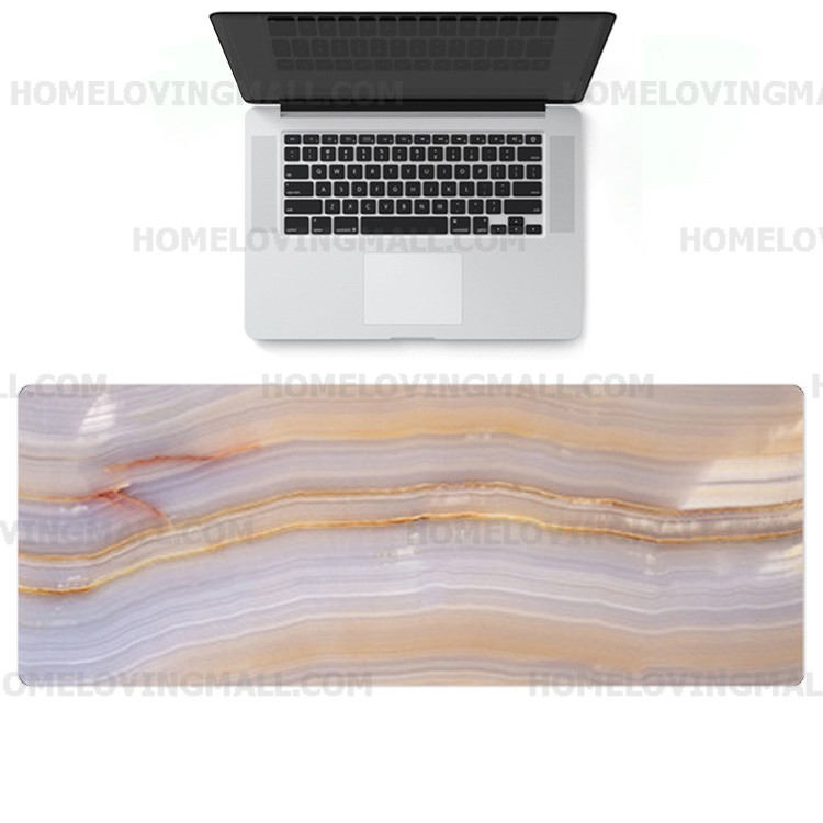 ♛❒  มี 8 สี ✔️ แผ่นรองเมาส์ ลายหินอ่อน ขนาด 90x40 cm Mouse pad ใหญ่พิเศษ