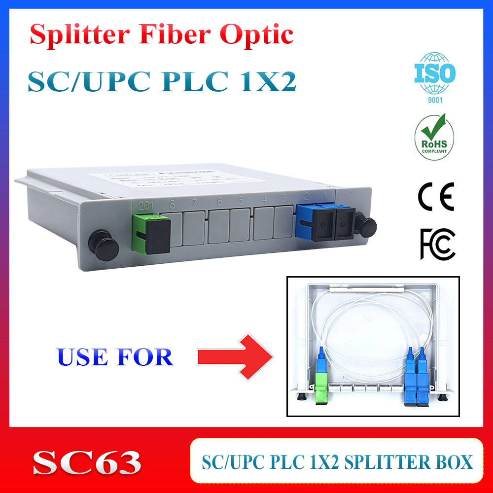 Splitter Fiber Optic SC/UPC 1X2 / 1X4 / 1X8 / 1X16