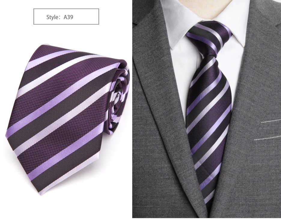 เนคไท เน็คไท Ties Men Classic Business Formal Business Wedding Dress Tie Mens Gifts Stripe Grid Fashion Shirt Dress Accessories 8cm Necktie