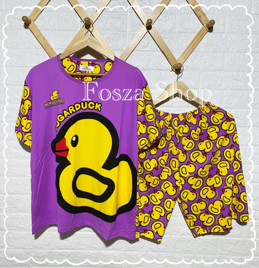 ชุดนอนสาวอวบ คนอ้วน ไซส์ใหญ่ ไซส์3xl ไซส์6xl สำหรับสาวเจ้าเนื้อ ลายเป็ด sugar duck  by Fosza Shop