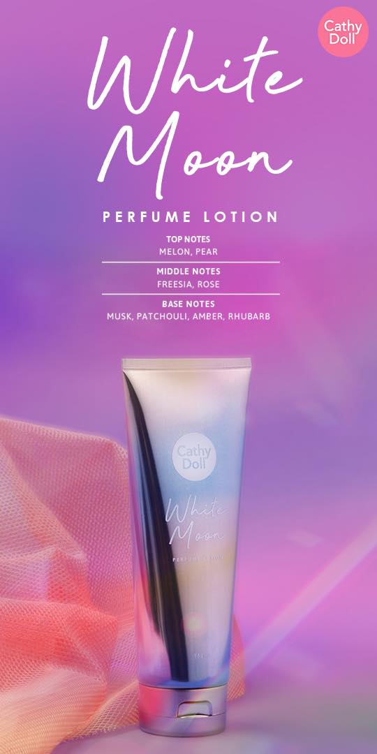 CATHY DOLL ไวท์มูนเพอร์ฟูมโลชั่น 150ML โลชั่นน้ำหอมเข้มข้นบำรุงผิวกาย