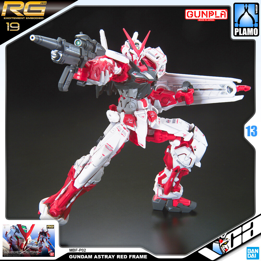 ⭐️ BANDAI GUNPLA REAL GRADE RG 1/144 GUNDAM ASTRAY RED FRAME ประกอบ หุ่นยนต์ โมเดล กันดั้ม กันพลา ของเล่น VCA GUNDAM