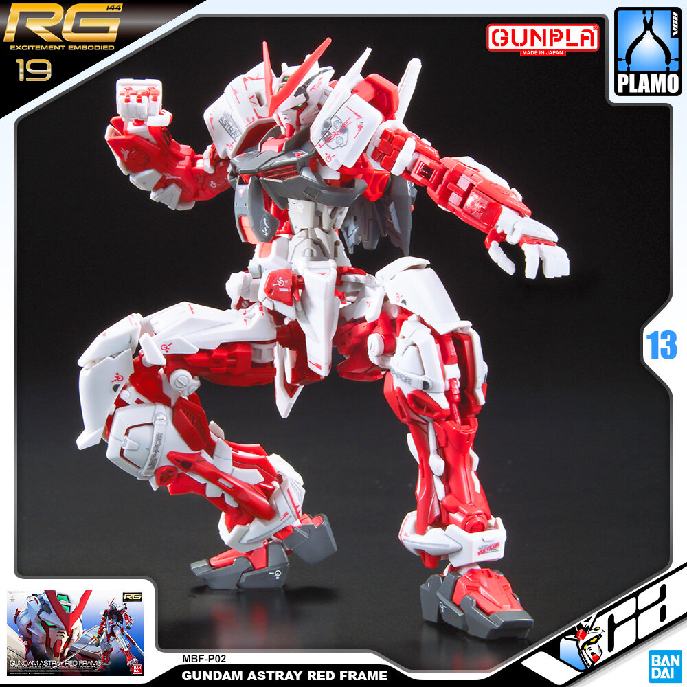 ⭐️ BANDAI GUNPLA REAL GRADE RG 1/144 GUNDAM ASTRAY RED FRAME ประกอบ หุ่นยนต์ โมเดล กันดั้ม กันพลา ของเล่น VCA GUNDAM