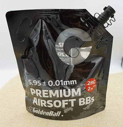 MZL ลูกกระสุน Goldenball Premium BB 3020W Airsoft Pallets 0.20 / 0.25 / 0.28 / 0.30 / 0.32 / 0.40 นัด ขนาดลูก 6 mm ของแท้ ถุงซิปล็อคใช้งานง่าย