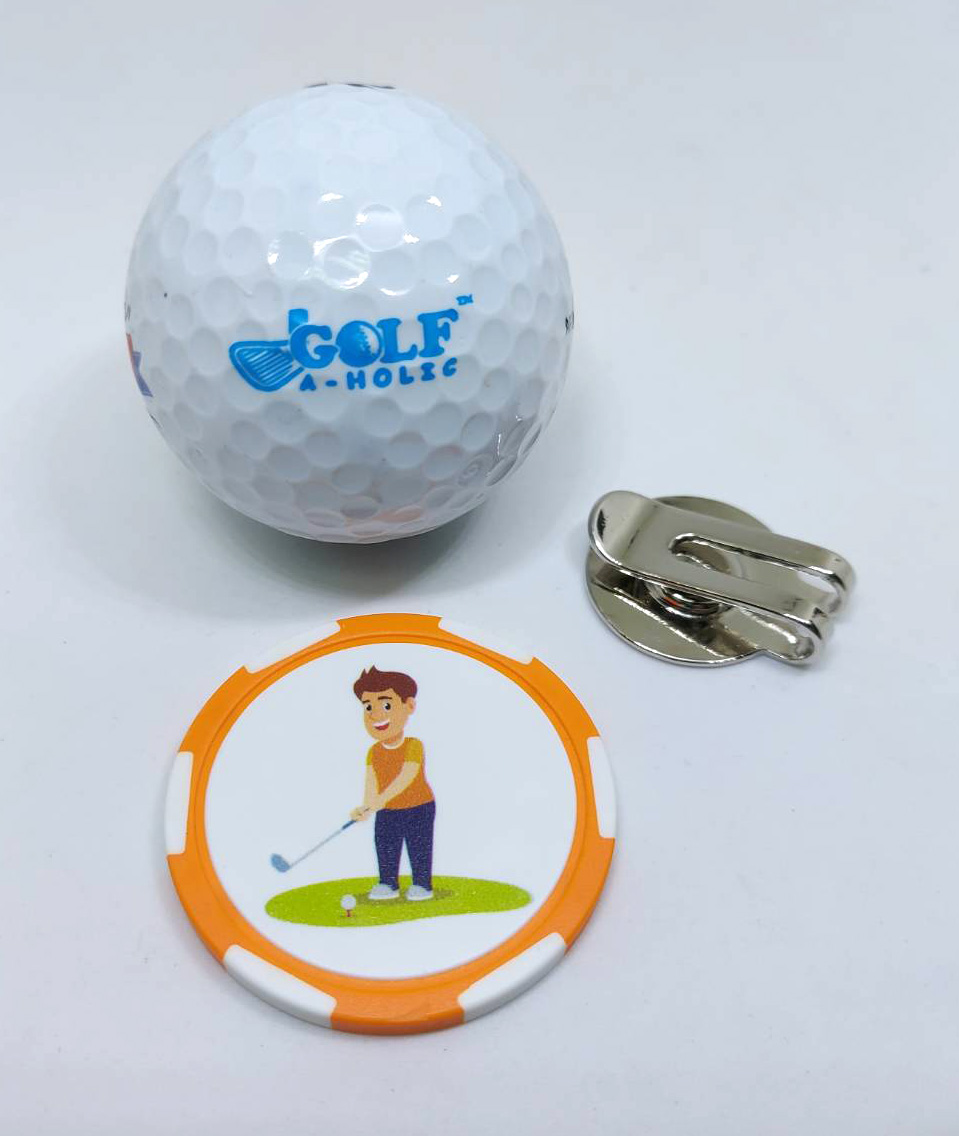 Golfaholic - Golf Ball Marker Casino Chip - กอล์ฟบอลมาร์คเกอร์ คาสิโนชิพ