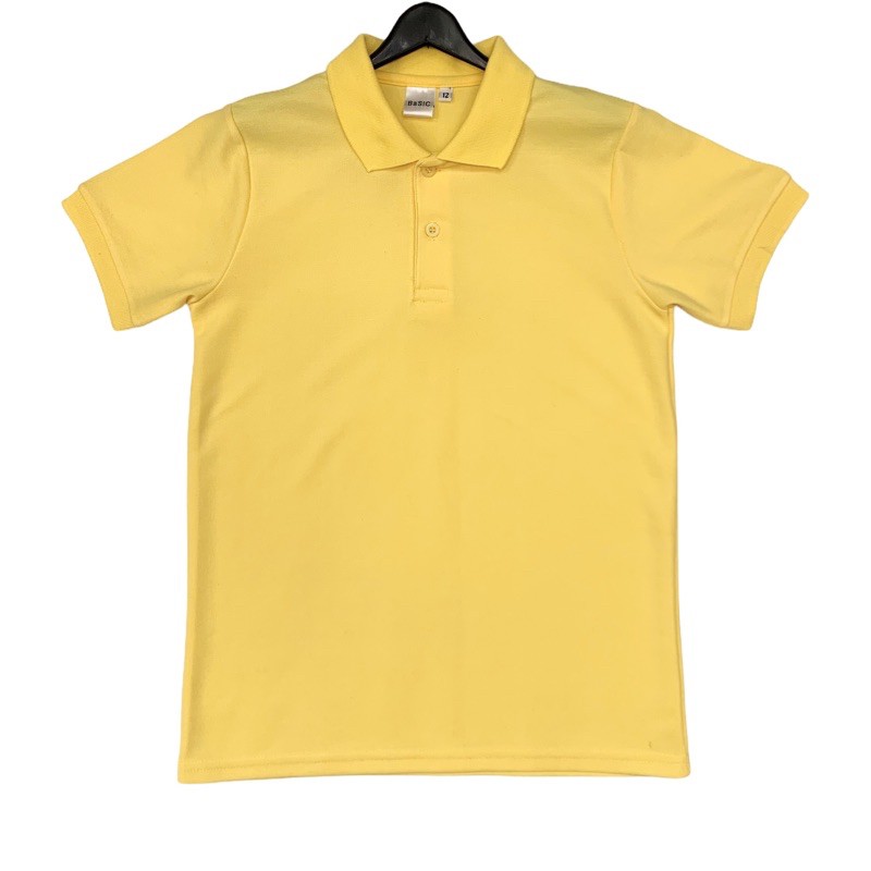 เสื้อโปโลเด็กแขนสั้น ผ้าจูติ อายุ1-11ขวบ สีขาว สีฟ้า สีเหลือง สีเทาอ่อน สีแดง สีกรม สีเทาเข้ม สีดำ