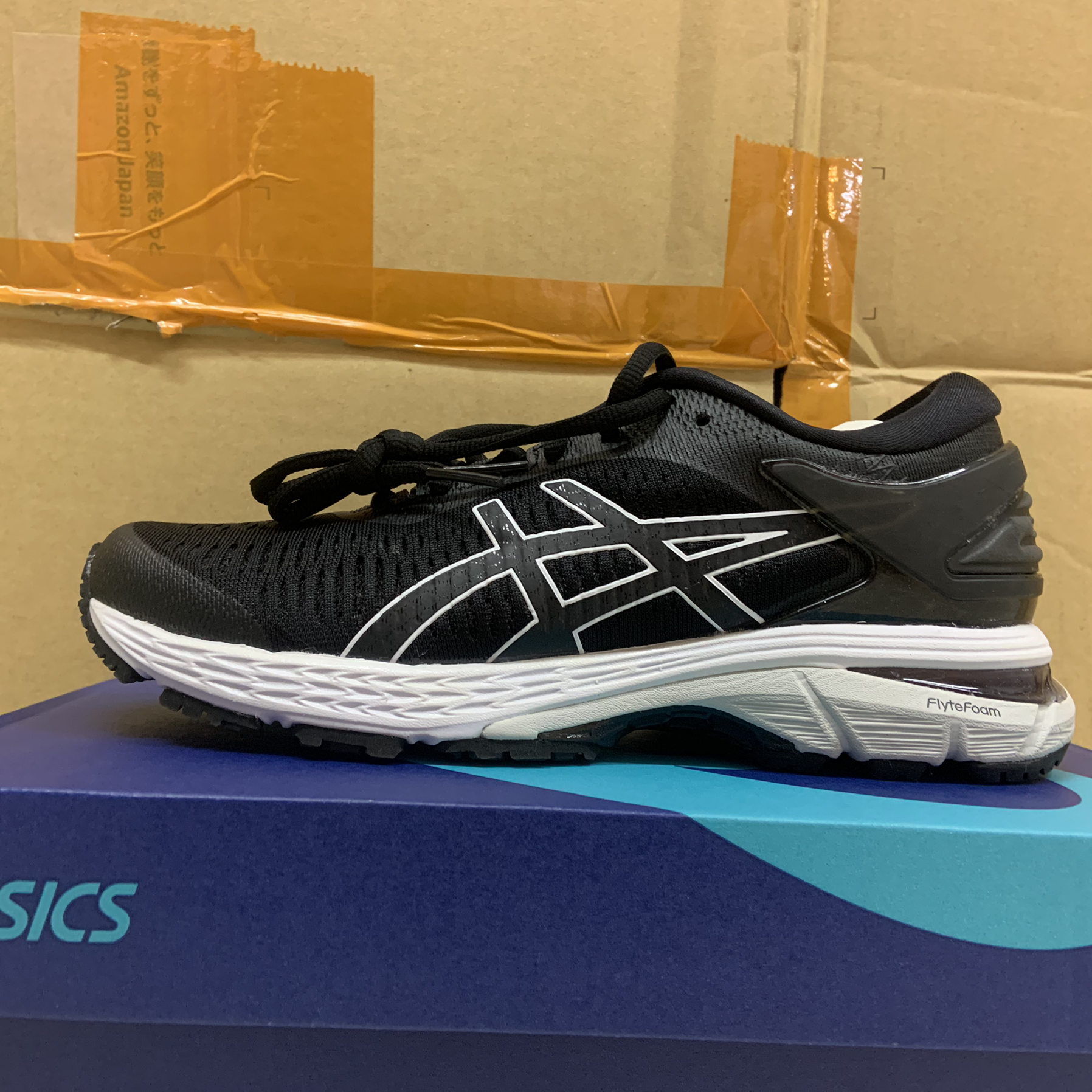 asiscAsics ASICS GEL-Kayano27 26 K25 K27 สนับสนุน รองเท้าผู้หญิง Darth Vader ผู้ชายรองเท้าวิ่ง