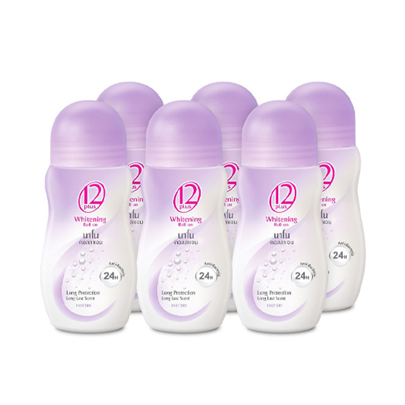 [โปรร้อนแรง!!] ทเวลฟ์พลัส โรลออน นาโน คอลลาเจน สีม่วง ขนาด 25 มล. แพ็ค 6 ขวด | ทเวลฟ์พลัส ความงาม ราคาถูก