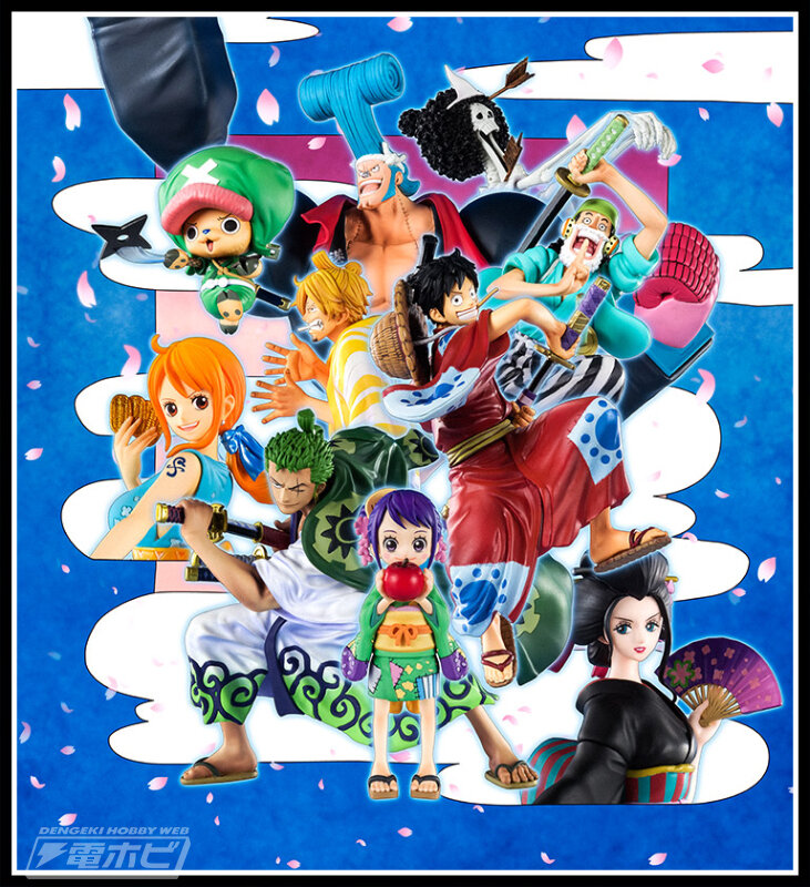 Straw Hat Pirates Wano Set ของแท้ JP แมวทอง - Figuarts Zero Bandai [โมเดลวันพีช] (10 ตัว) ราคา 19,990 บาท*ส่งฟรี
