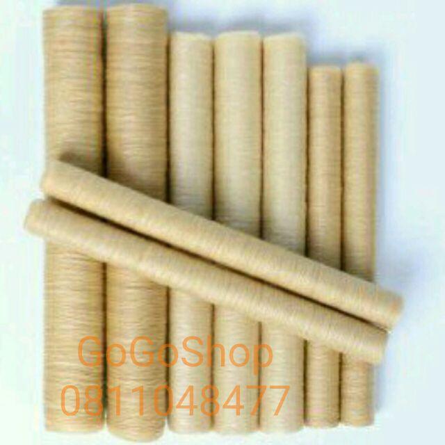 ไส้เทียมคอลลาเจนขนาด16-34 มิล2แท่งรวม 30-42 เมตรไส้เทียม คอลลาเจน ไส้เทียมฮาลาล สำหรับทำไส้กรอกอีสาน กุนเชียง และไส้อั่ว