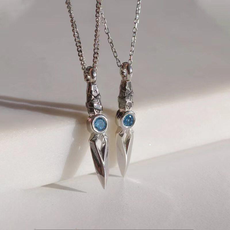 Jett Knife Necklace Gamer Necklace for Women Men Fashion Gamer Jewelry