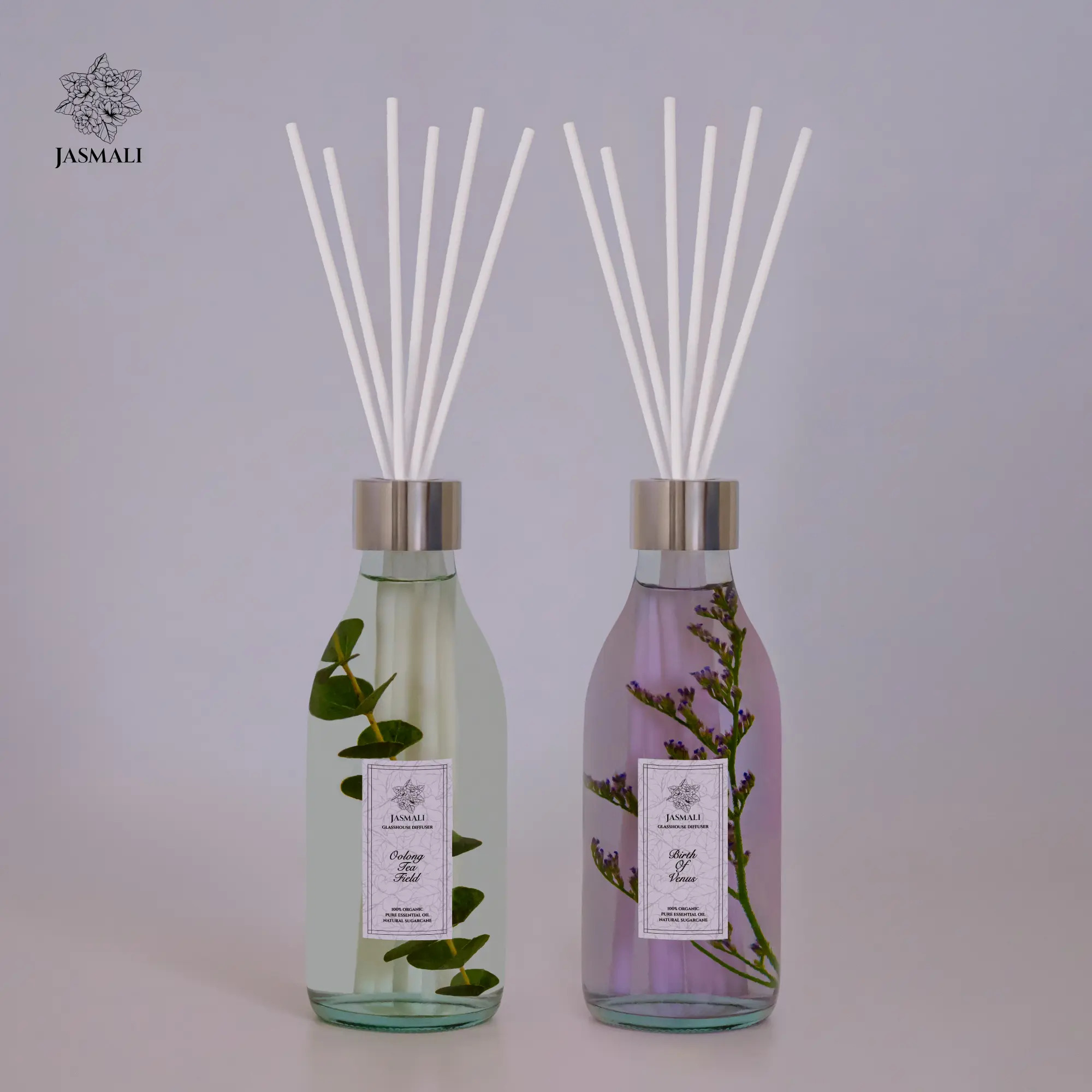 ก้านไม้หอมในบ้าน JASMALI GLASSHOUSE DIFFUSER ปริมาณ 180ML