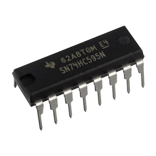 74HC595 8-bit Shift Register w/ 3-State Output Registers ไอซีเลื่อนบิต