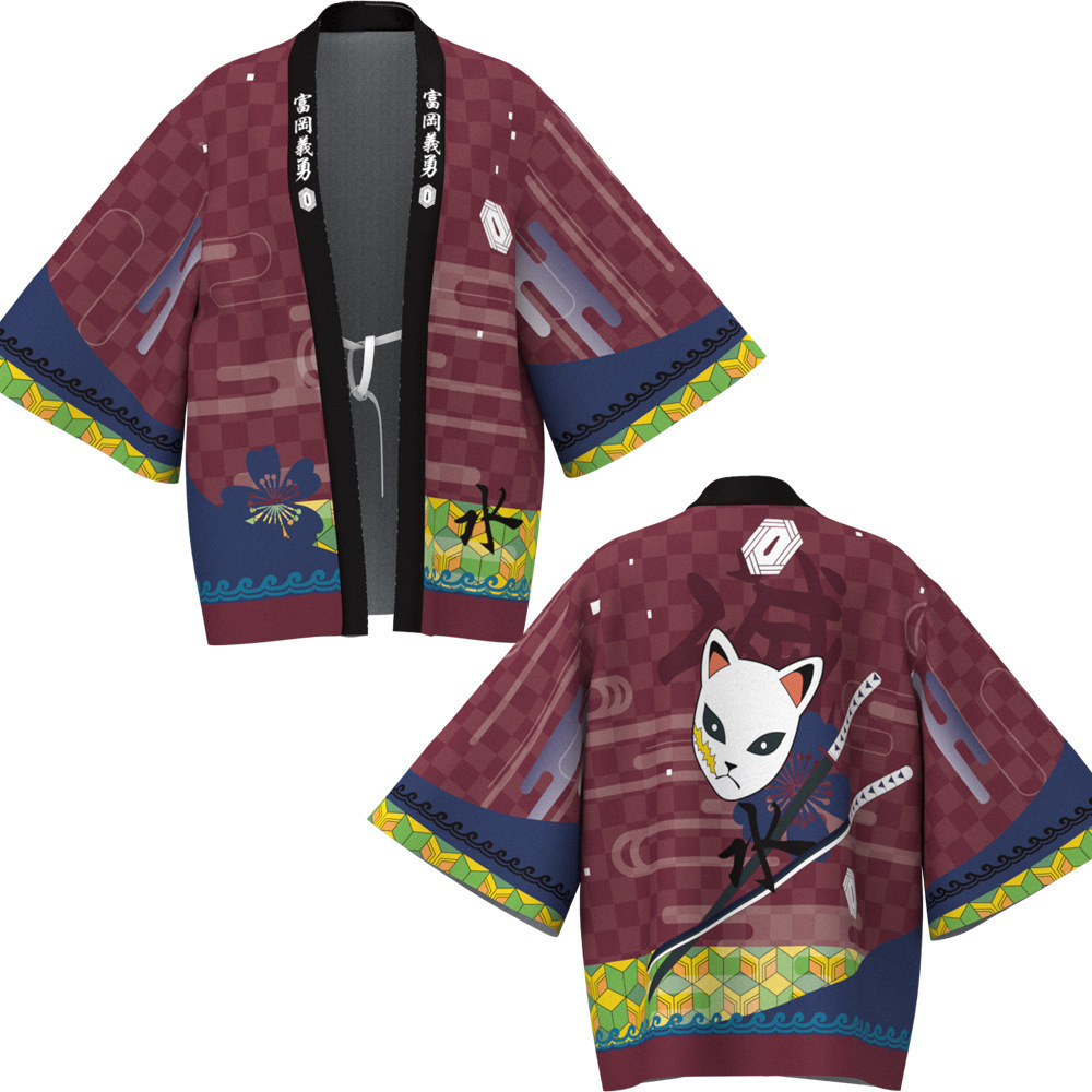 เสื้อคลุมเด็ก-ดาบพิฆาตอสูร เด็กชายและเด็กหญิง KIMETSU NO YAIBA แนะนำสูง 110-160 ซม