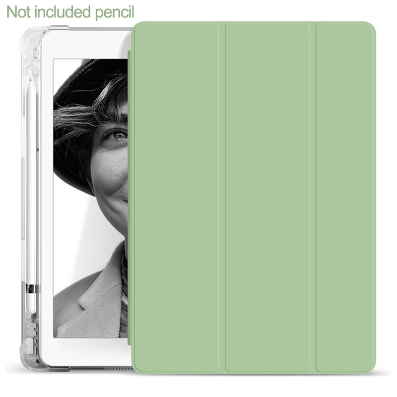 [New]เคสไอแพด gen8 gen7 10.2 case iPad Air4 10.9 2020 เคส ipad mini4/5พร้อมช่องเสียบปากกาฝาหลัง ใส gen5/6