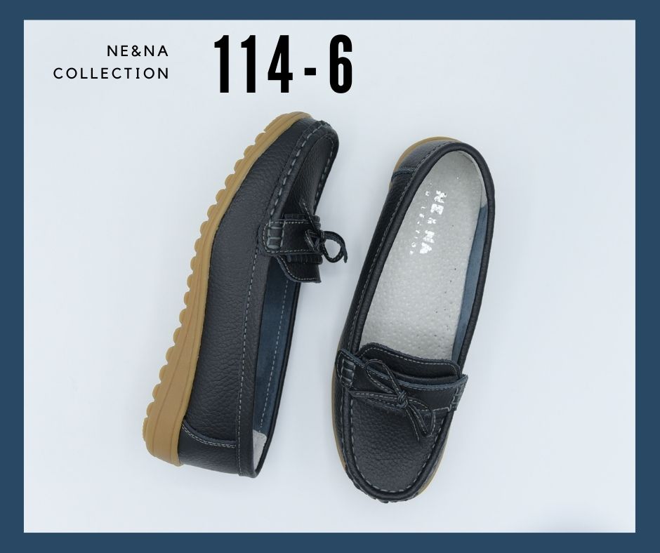 รองเท้าเเฟชั่นผู้หญิงเเบบโลฟเฟอร์ส้นเตี้ย No. 114-6 NE&NA Collection Shoes