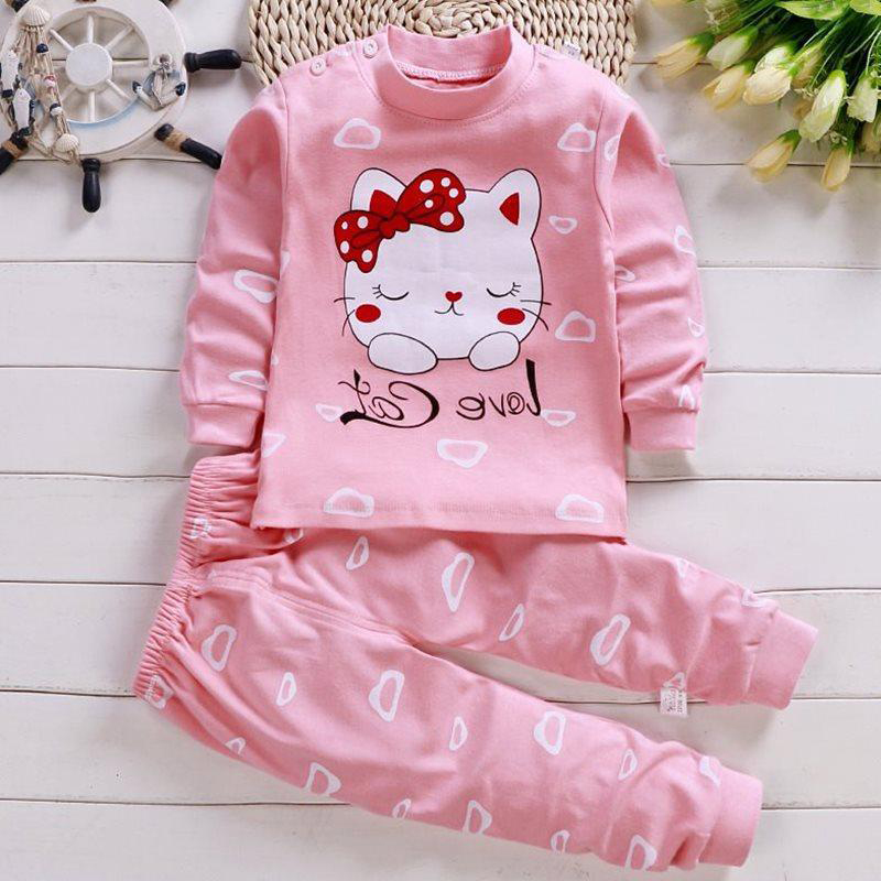 IQANGEL Bộ Quần Áo Trẻ Em Đồ Ngủ Cotton Cho Em Bé Bộ Quần Và Áo Ấm Cotton Cho Bé Trai Và Bé Gái