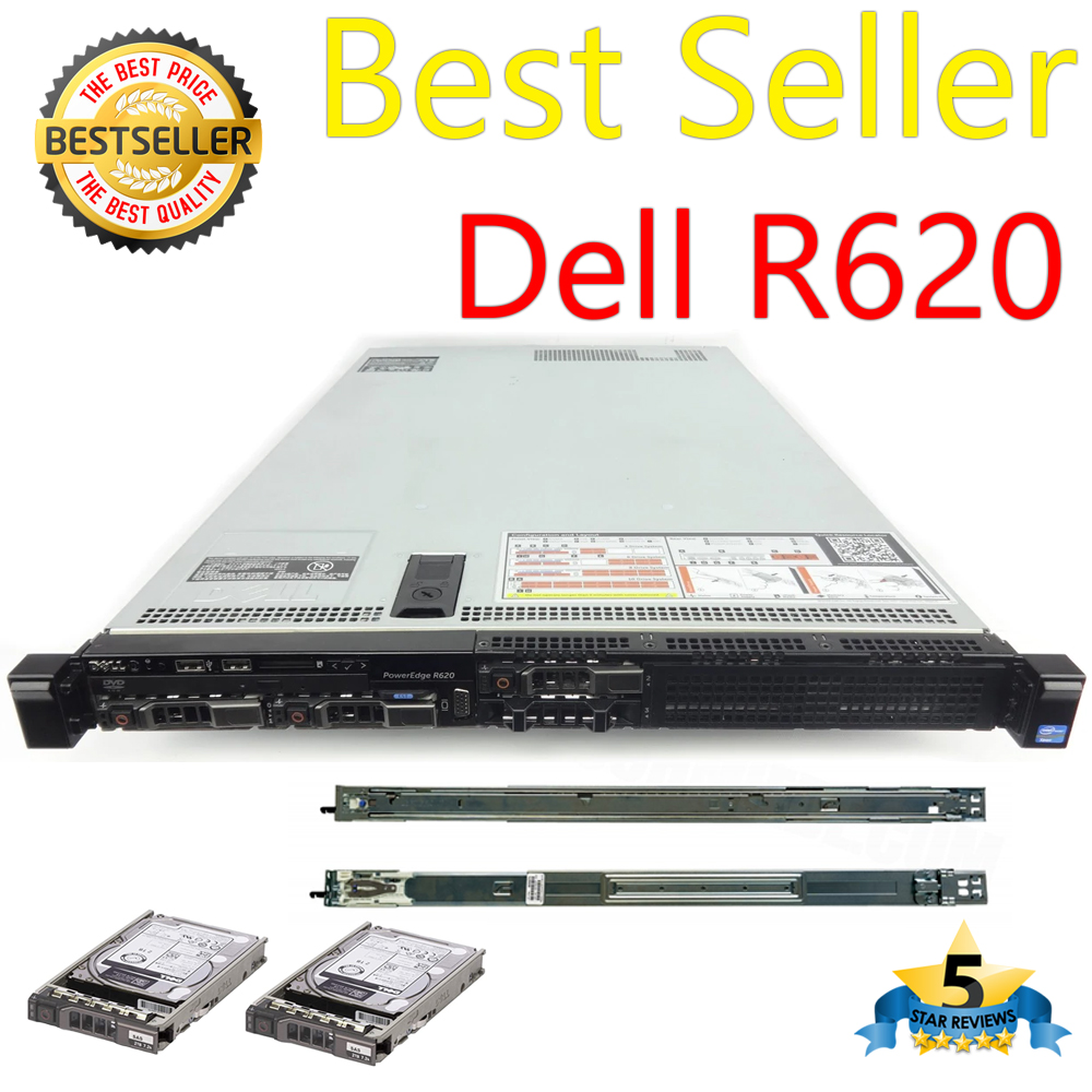 ขาย Server Dell R620 CPU E5-2620x2 HDD SAS600GBx2 SSD500GBx1 RAM64GB RAID H710 PSU Dual Powerx2 รับประกัน 1 ปี !!! ราคา 29,400 บาท*ส่งฟรี