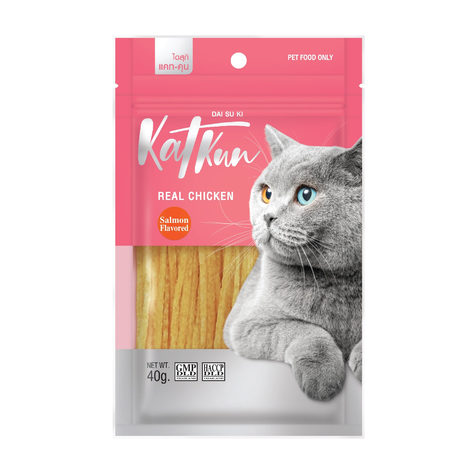 Daisuki Kat Kun Stick ขนมแคทคุนสติ๊ก กลิ่นแซลม่อน บรรจุ 1*40กรัม ราคา 31 บาท*ส่งฟรี