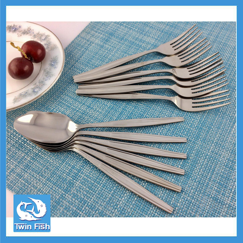 ช้อนส้อมสเตนเลส Twin Fish รุ่น1000-45 ราคา 25 บาท*ส่งฟรี