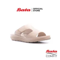 (Online Exclusive) Bata Comfit บาจา คอมฟิต รองเท้าเพื่อสุขภาพ รองเท้าแตะ ใส่ลำลอง นุ่มสบาย สูง 1 นิ้ว สำหรับผู้หญิง รุ่น Crema สีเบจ 6618110