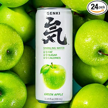 ❤สินค้ามาใหม่❤ (รสแอปเปิลเขียว(ป๋อง)) Sparkling soda 0Cal รสพีช รสส้มโชกุน ซ่าสดชื่น ไม่มีน้ำตาล ไดเอท ทานได้ Genki forest KM16 อาหาร ของกิน ของฝากKM16.9786⚡ถูกเวอร์⚡ ราคา 119 บาท*ส่งฟรี